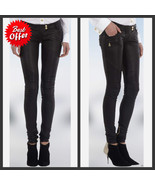 Women&#39;s Leather Pants Genuine Lambskin Leather Party Skinny Legging Trou... - $2,233.30 MXN