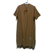 1959 Camp Fire Wo He LO Girls Ceremonial Gown With Leather Fringe Beads ... - £53.56 GBP