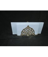 Ornate filigree brass bill, envelope, napkin holder - €32,08 EUR