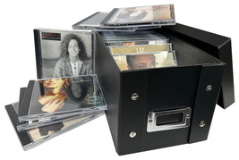 CheckOutStore Black CD Jewel Cases Storage Box (Holds 29 Cases) - $27.94 CAD+