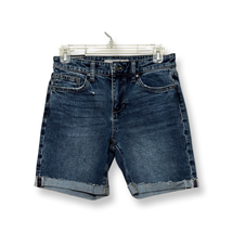 Joes Jeans Womens Jean Shorts Blue Cuffed Dark Whiskered Raw Hem Denim 2... - £21.35 GBP