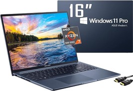 ASUS 2023 Newest Vivobook Slim Laptop, 16" WUXGA Display, 8-Core AMD Ryzen 7 580 - £981.78 GBP