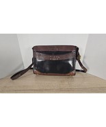 BRAHMIN fairhaven Mass. USA. Shoulder Bag Purse Black Leather  - $81.13 CAD