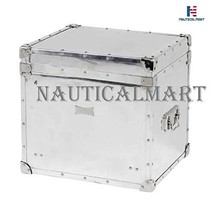 NauticalMart Casa Padrino Luxury Airplane Cabinet Chest Aluminum Trunk T... - £624.69 GBP