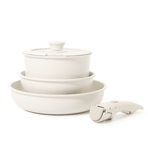 Carote Nonstick Cookware Sets with Detachable Handle, 5 Pcs Granite Non Stick - £36.78 GBP