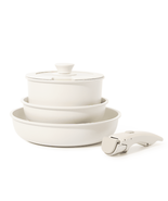 Carote Nonstick Cookware Sets with Detachable Handle, 5 Pcs Granite Non Stick - £36.36 GBP
