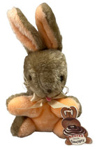 Brown Rabbit Bunny Plush 10” Vintage 1985 Happiness Aid Stuffed Animal Easter - £11.88 GBP