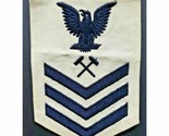 1950&#39;s military patch navy metalsmith white twill variant pb11 - $24.99