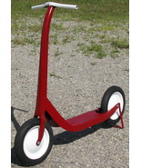 Vintage 1950&#39;s Child&#39;s Steel Red Scooter- Completely Restored - £273.87 GBP