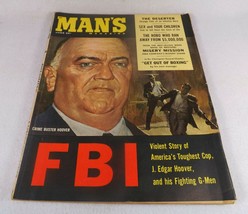 Man&#39;s Magazine June 1959 FBI America Toughest Cop J Edgar Hoover-Ezzard Charles - £13.04 GBP