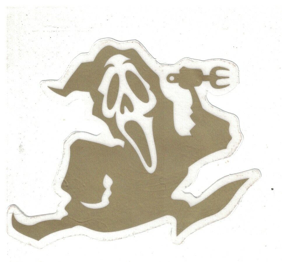 Scream ghost killer 3.75&quot; x 4.5&quot; quality indoor outdoor Vinyl Sticker - $1.99