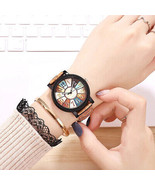 Women&#39;s Colorful Face Leather Band Watch 37MM Dial - £6.29 GBP