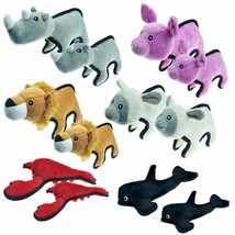 Tuffimals Dog Chew Toys Extra Tough Canvas Cute Animals Pick Character &amp; Size - £18.04 GBP+