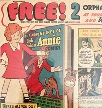 Quaker Oats Sparkies 1941 Little Orphan Annie Comics Advertisement 15 x ... - $59.99
