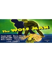 (2) American Flyer Allaboard Billboard The Wolf Man Adhesive Sticker - £4.81 GBP