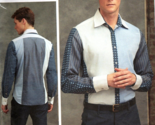 Vogue V1599 Mens 34 to 40 Koos Couture Button Front Shirt Uncut Sewing P... - $26.00