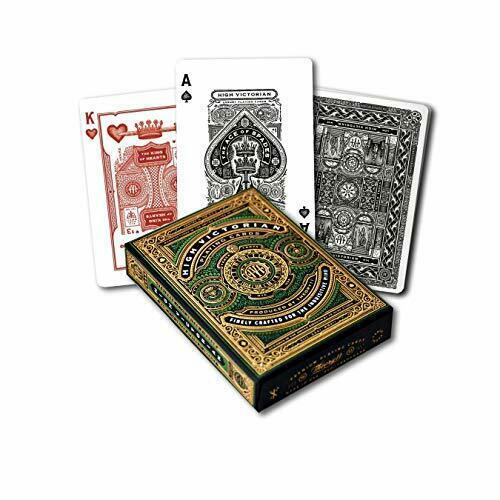 High Victorian Playing Cards Green - $10.55