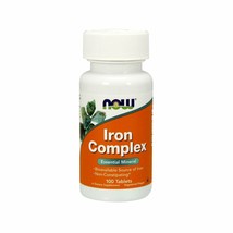 Now Supplements, Iron Complex, Non-Constipating*, Essential Mineral, 100 Tablets - £13.10 GBP