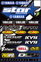 D'COR Decal Sheet 12 mil Star Racing Yamaha 40-50-116 - $21.95