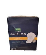 Depends 58 Count ShieldsLight Absorbency Incontinence Pads Men Guard Drips - £28.25 GBP