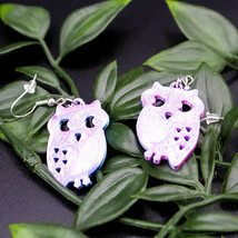 Owl Earrings, Animal Dangle Earrings, Earrings, Cute Owl - £7.17 GBP