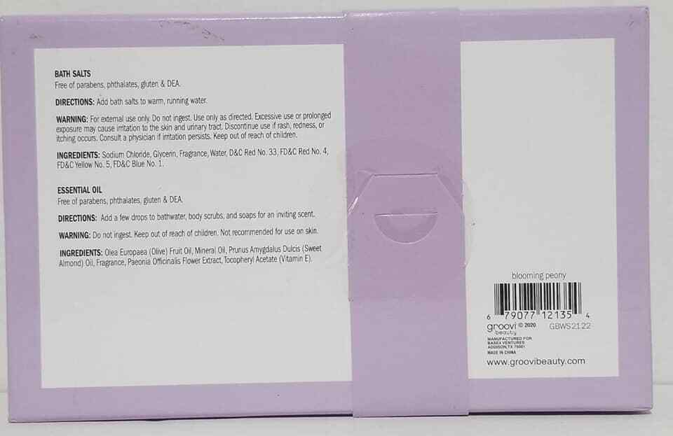 Groovi Beauty Blooming Peony Buy Yourself Flowers Gift Set (LOC CUB-1) Item image 3