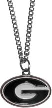 NEW UGA UNIVERSITY OF GEORGIA BULLDOGS BULL DOGS 18&quot; CHAIN SILVER NECKLA... - $180.04 MXN