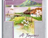 Joyouse Easter Lakeside Raphael Tuck Silver Cross 756 Unused DB Postcard... - $4.49