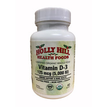 Holly Hill Health Foods Certified Organic Whole Food Vitamin D3 125mcg,60Tabs - £17.76 GBP