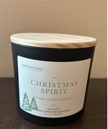 Scentsational Christmas Spirit Candle Glass Jar 26 Oz  Coconut Wax New W... - £29.09 GBP