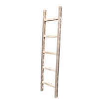 4 Step Rustic Weathered Grey Wood Ladder Shelf - $169.48