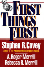 First Things First Book by Stephen R. Covey [Hardcover, 1994]; Very Good  - £2.75 GBP