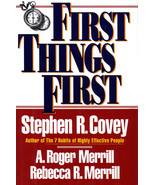First Things First Book by Stephen R. Covey [Hardcover, 1994]; Very Good  - £2.71 GBP