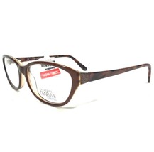 Catherine Deneuve CD-323 BRN Eyeglasses Frames Brown Round Full Rim 53-16-135 - £29.25 GBP