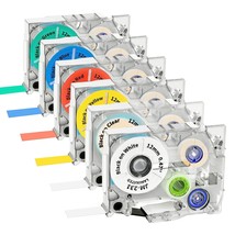 6-Pack Replacement For Brother P Touch Tze Label Maker Tape 12Mm 0.47 Inch Lamin - £28.78 GBP