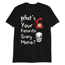 What&#39;s Your Favorite Scary Movie Halloween T-Shirt Funny Costume Sarcast... - £15.11 GBP+