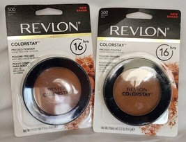 (2 Ct) Revlon Colorstay Pressed Powder 500 Walnut 0.3 oz - £30.92 GBP