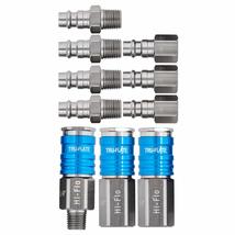 Tru-Flate 13-907 1/4&quot; HI FLO Design x 1/4&quot; NPT Aluminum Plug/Coupler Set - $50.63 CAD