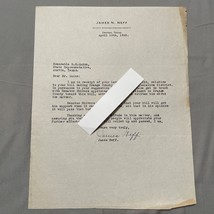 Orange County Texas Attorney James N Neff Letter 1935 Political History - $32.02