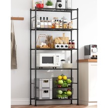 Storage Shelves - 5 Tier Shelf Organizer, Heavy Duty Garage Shelving Unit With L - $118.99