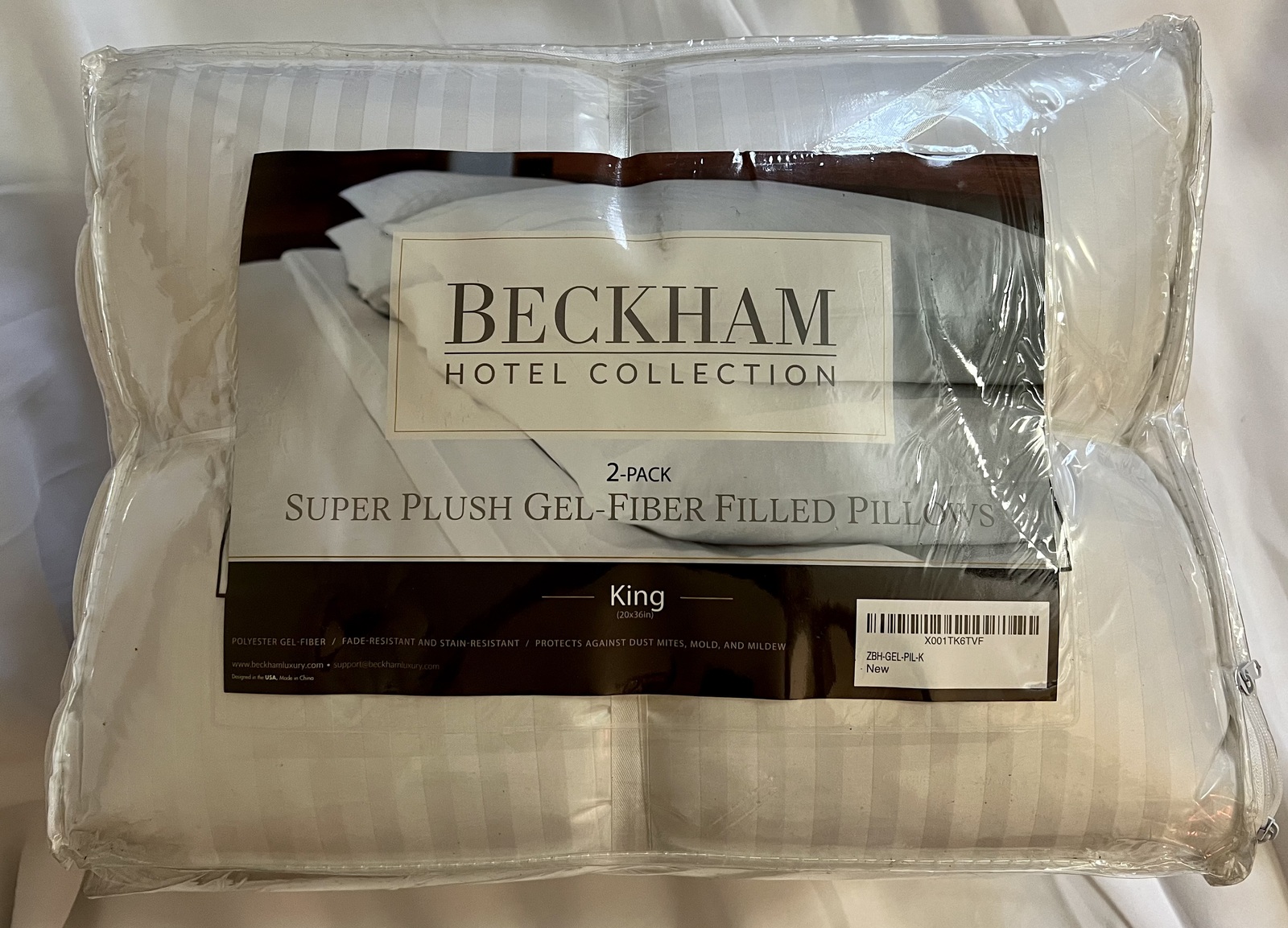 Beckham Hotel Collection Bed Pillows for Sleeping - King Size, Set of 2 - $59.95