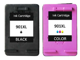 Compatible with HP 901XL Black and HP 901XL Tri-Color ECOink Rem Ink - $44.25