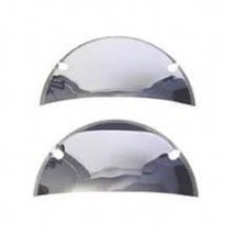 Octane Lighting 7&quot; Chrome Metal Half Moon Headlight Covers for Sealed Beam Headl - £10.12 GBP