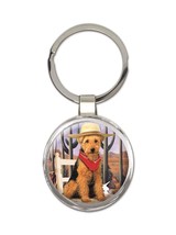 Airedale Terrier Desert Wild West : Gift Keychain Dog Pet Animal Cute Arizona Ca - £6.38 GBP