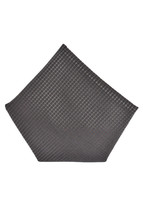 ARMANI COLLEZIONI Mens Pocket Square Classic Wool Silk Handkerchief Grey... - $60.73