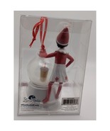 Dunkin Ornament 2023 Elf On The Shelf Girl Snow Globe Ice Coffee - £25.92 GBP