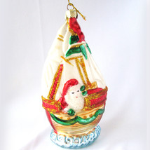Vintage hand Blown Glass  Christmas Ornament Mistletoe Magic Collection - £22.03 GBP
