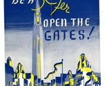 Be a 39er Open the Gates Brochure Golden Gate International Exposition 1939 - $124.07