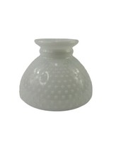 Vintage White Milk Glass Hobnail Hurricane Table Lamp Shade 6 Inch Repla... - £18.95 GBP