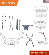 7-Piece Premium Stainless Steel Canning Set for Effortless Home Preserva... - $43.50